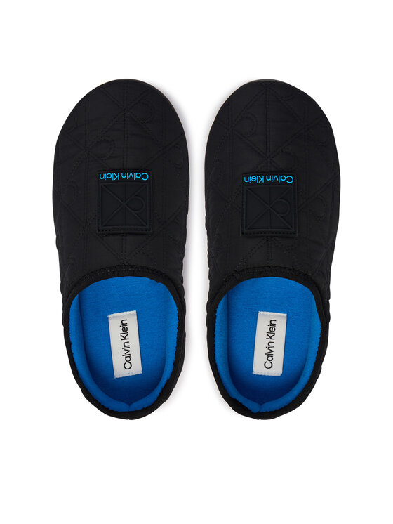 Calvin Klein Calvin Klein Papuci de casă Home Slipper Quilted Rip Emblem HM0HM02280 Negru