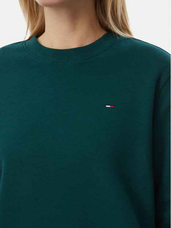 Tommy Jeans Tommy Jeans Bluza DW0DW19959 Zielony ciemny Regular Fit