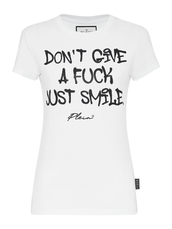 PHILIPP PLEIN PHILIPP PLEIN T-Shirt 3365 Biały Regular Fit