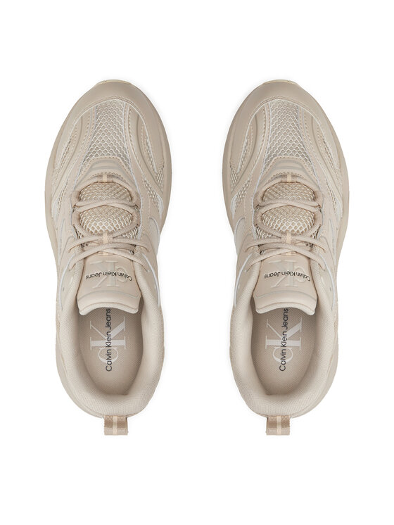 Calvin Klein Jeans Calvin Klein Jeans Tenisice Retro Tennis Low Lace Mh Ml Mtl YW0YW01463 Écru