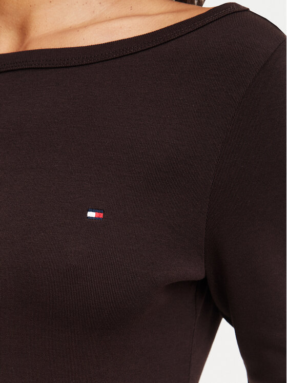 Tommy Hilfiger Tommy Hilfiger Bluzka Cody WW0WW49928 Brązowy ciemny Regular Fit