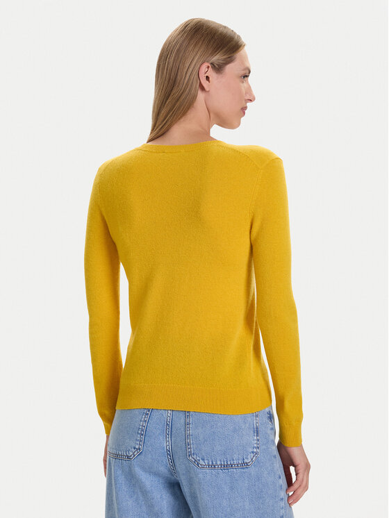 United Colors Of Benetton United Colors Of Benetton Pulover 1002D1K01 Rumena Regular Fit