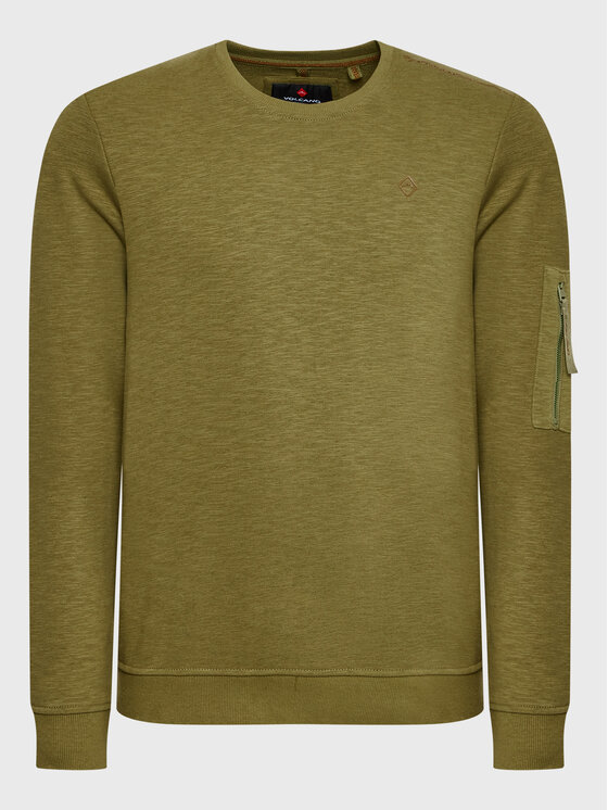 Volcano Volcano Felpa B-Velt M01149-W23 Verde Regular Fit
