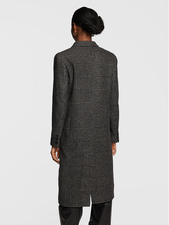 The Kooples The Kooples Płaszcz wełniany FMAN25005K Szary Regular Fit