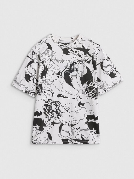 4F 4F Maglietta da nuoto 4FJRAW25TTSHF3069-90A Multicolore Oversize