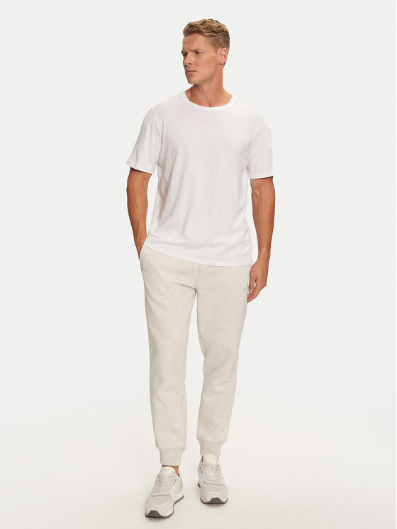 Calvin Klein Jeans Calvin Klein Jeans Spodnie dresowe Monologo J30J325658 Szary Regular Fit