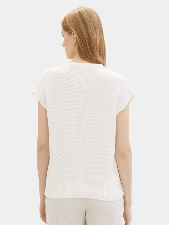 Tom Tailor Tom Tailor Пуловер 1040334 Екрю Loose Fit