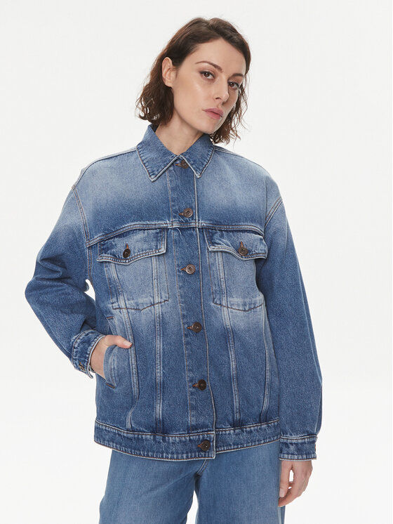 Weekend Max Mara Weekend Max Mara Giacca di jeans Pio 2415041071 Blu Regular Fit