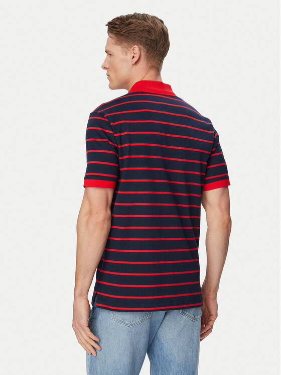 Tommy Jeans Tommy Jeans Тениска с яка и копчета DM0DM22708 Тъмносин Regular Fit