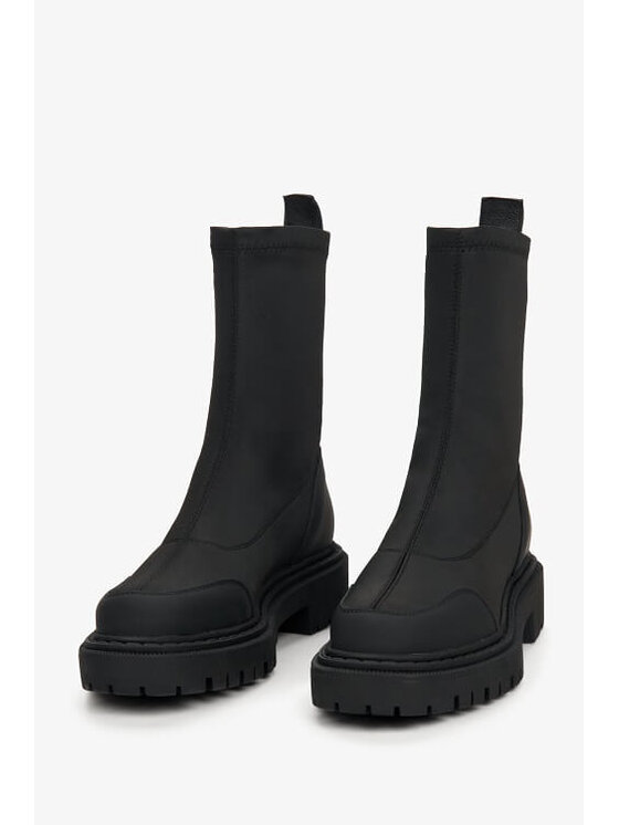 Estro Estro Μποτάκια ER00112039 Μαύρο