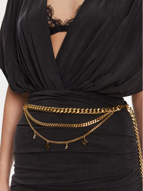 Elisabetta Franchi Elisabetta Franchi Abito da cocktail AB-765-51E2 Nero Regular Fit