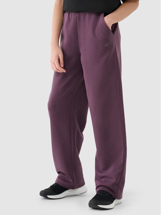 4F 4F Pantaloni da tuta 4FJRSS25TTROF1355-50S Viola Relaxed Fit