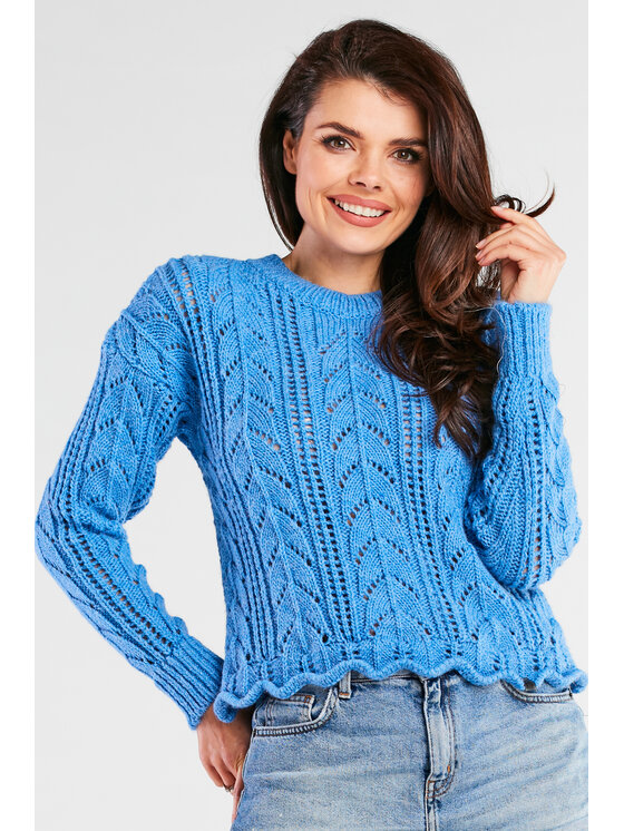 Awama Awama Sweter A446 Niebieski