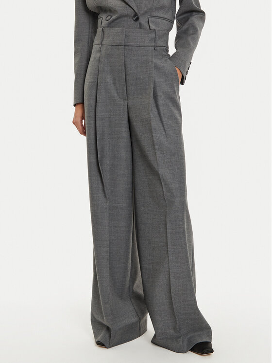 IVY OAK IVY OAK Stoffhose Prescilla IO115189 Grau Wide Leg