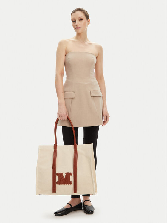 Max Mara Beachwear Max Mara Beachwear Torebka 2516511059650 Beżowy