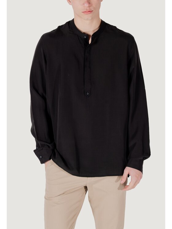 Antony Morato Antony Morato Πουκάμισο KILIS RELAXED FIT Μαύρο Relaxed Fit