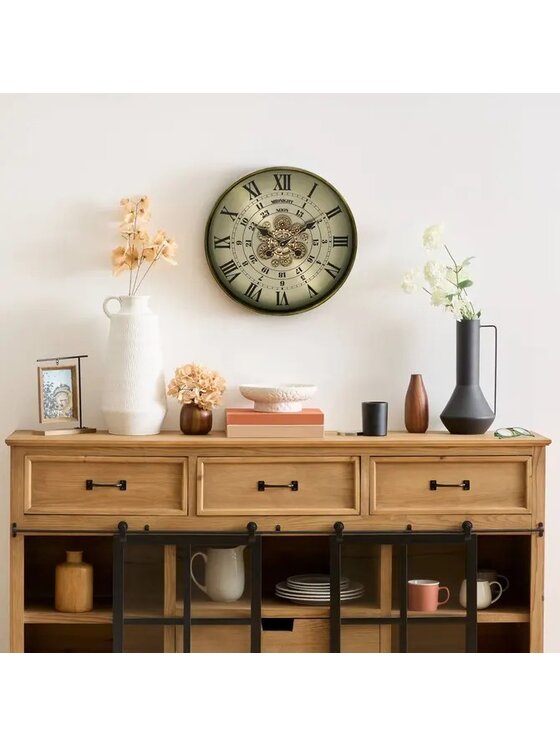 MIAhome MIAhome Zegar ścienny metalowy Michel 60 cm Złoty
