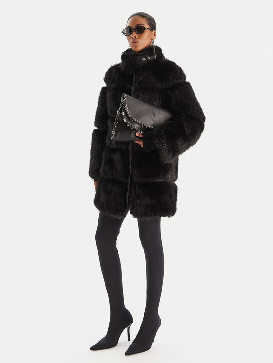 Patrizia Pepe Patrizia Pepe Γούνα 2O0175 E077 Μαύρο Regular Fit