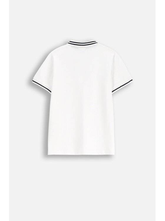 Coccodrillo Coccodrillo Polo WC5143603EJB-001 Biały Regular Fit