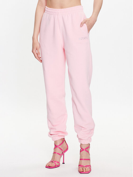 ROTATE Pantaloni trening Crystal 700157043 Roz Relaxed Fit 700157043 imagine noua