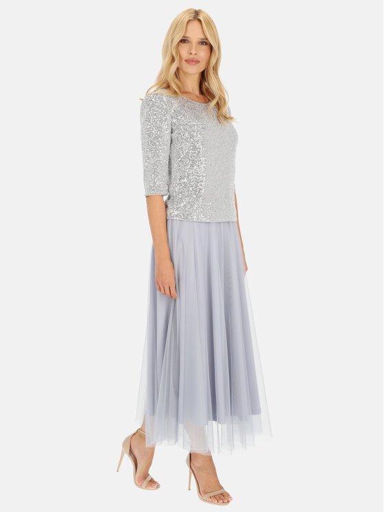 L’AF L’AF Bluzka Sonia Srebrny Regular Fit