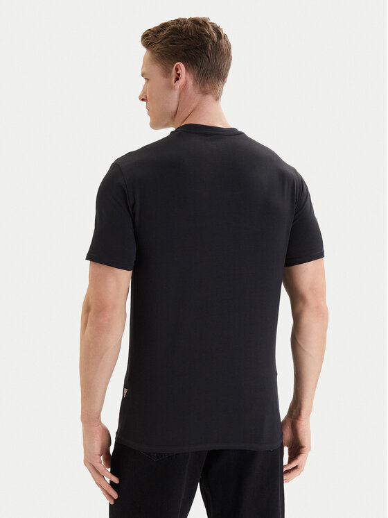 Guess Guess T-Shirt F6GI01 J1314 Černá Slim Fit