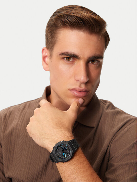 G-Shock G-Shock Hodinky Octagon Carbon Core Guard GA-2100-1A2ER Čierna