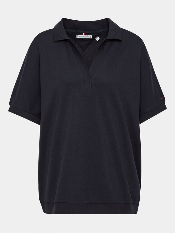 Tommy Hilfiger Curve Tricou polo WW0WW39272 Bleumarin Relaxed Fit