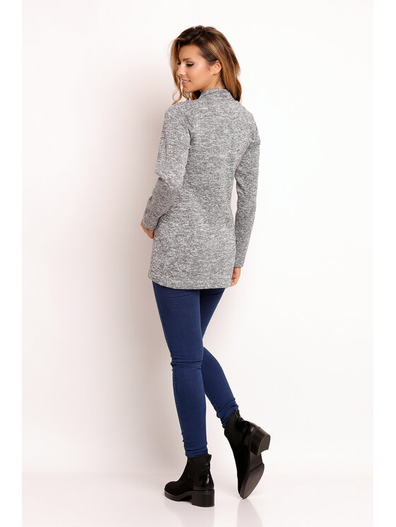 Awama Awama Bluza L032 Szary Basic Fit