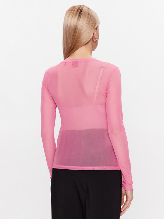 HUGO Hugo Bluse 50489194 Rosa Slim Fit