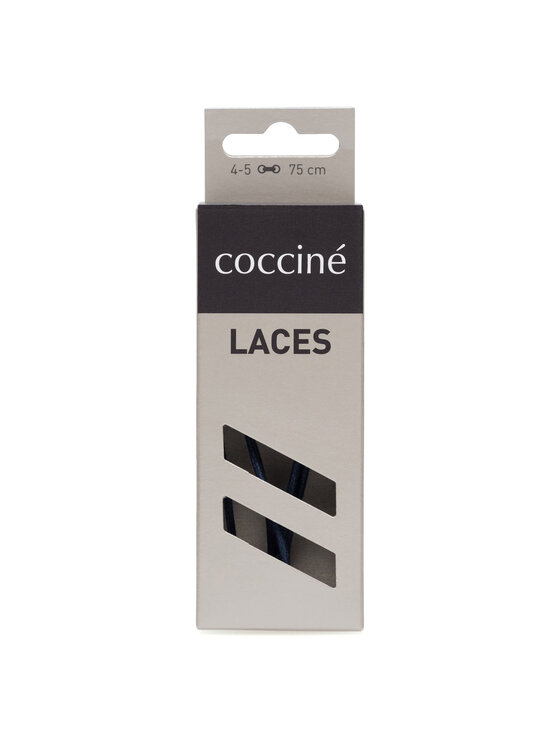 Coccine Coccine Tkaničky k obuvi SZNUROWADŁA 75 cm F2 WOSKOWANE v.AZ Tmavomodrá