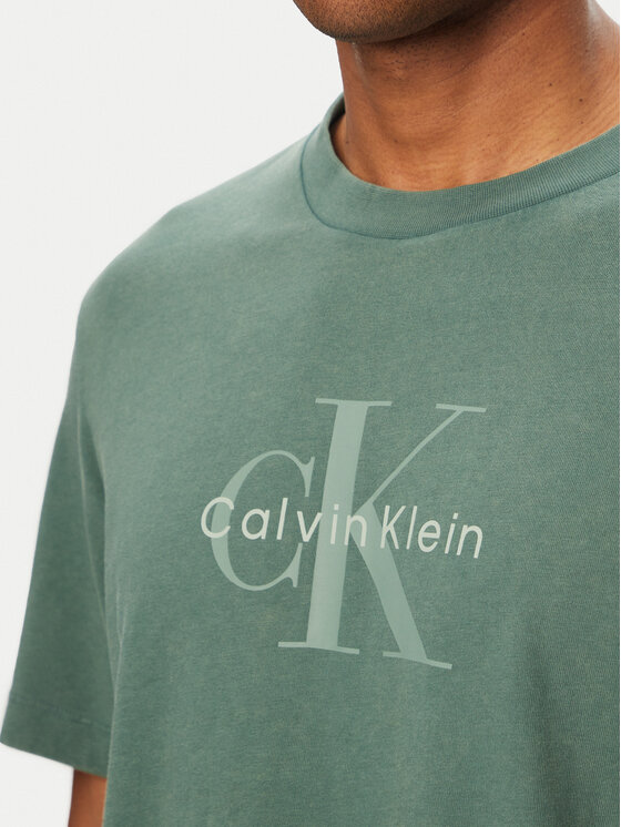 Calvin Klein Jeans Calvin Klein Jeans Marškinėliai SS 20S LV04RG832G Žalia Regular Fit
