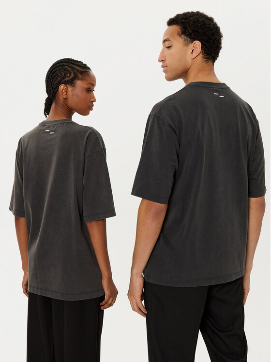 Filling Pieces Filling Pieces Tricou Unisex 7441378 Negru Boxy Fit