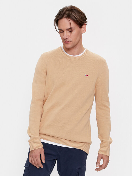 Tommy Jeans Tommy Jeans Πουλόβερ Essential DM0DM11856 Μπεζ Regular Fit