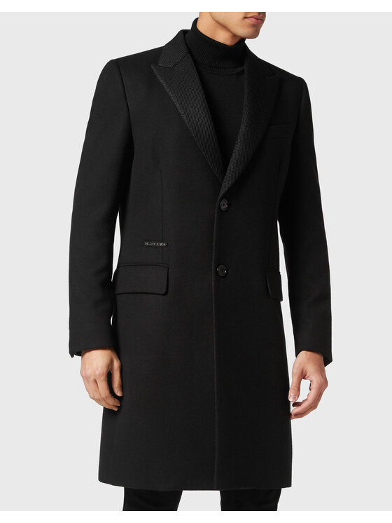 PHILIPP PLEIN PHILIPP PLEIN Zimní kabát 6967 Černá Regular Fit
