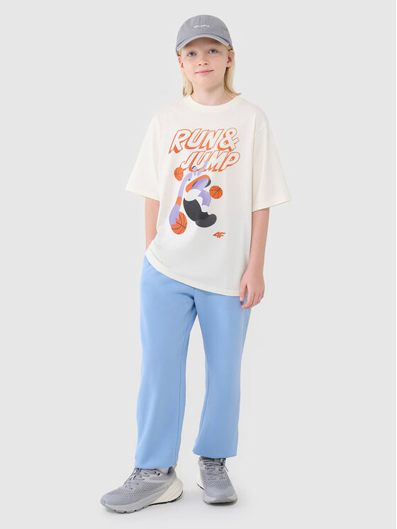 4F 4F T-shirt 4FJASAW24TTSHM2596-011S Bianco Oversize