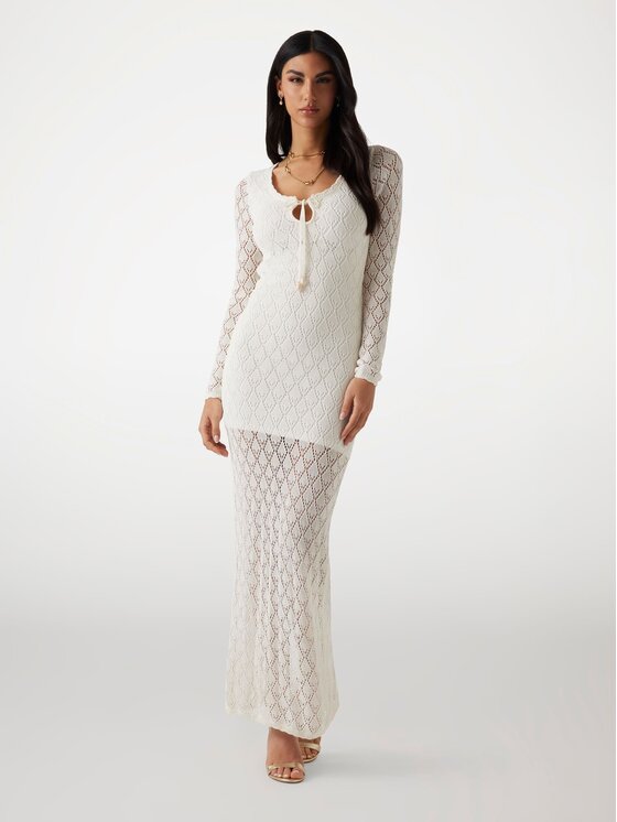 Guess Guess Každodenní šaty 176435 Bílá Classic Fit