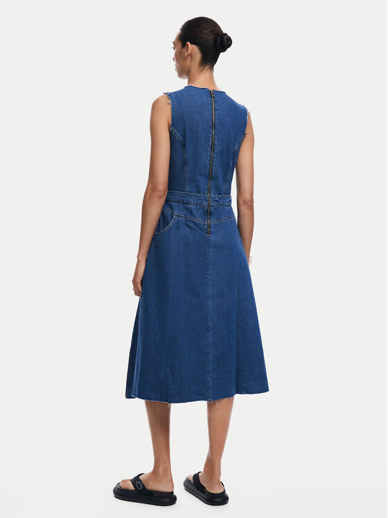 Desigual Desigual Rochie de blugi Nueva 24WWVD01 Albastru Regular Fit