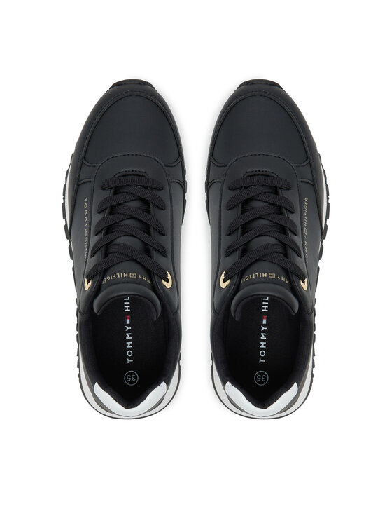 Tommy Hilfiger Tommy Hilfiger Сникърси Low Cut Lace-Up T3A9-33996-1355X Черен