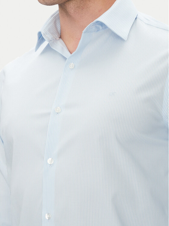 Calvin Klein Calvin Klein Košeľa LV019EU013 Modrá Slim Fit