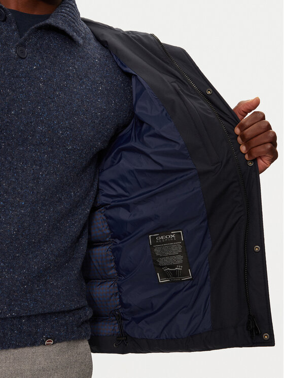Geox Geox Zimní bunda Sile M4628S T3140 F1624 Tmavomodrá Regular Fit