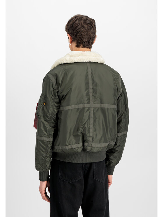 Alpha Industries Alpha Industries Kurtka bomber B-15 III TT Two Tone Bomber Jacket Khaki Regular Fit