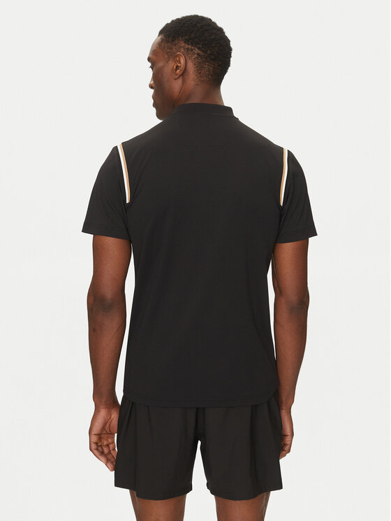 BOSS BOSS Polo majica Pariq 50534347 Črna Slim Fit