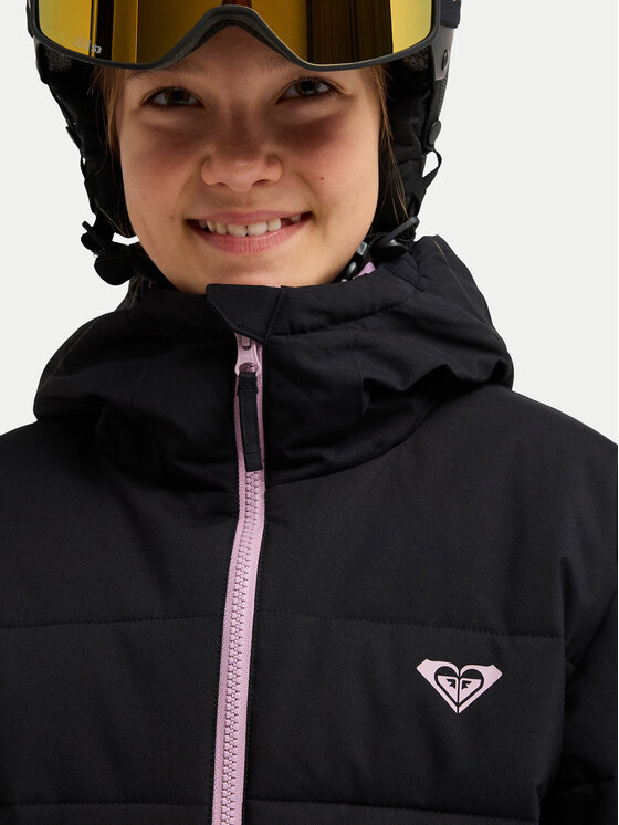 Roxy Roxy Lyžiarska bunda Snowyhill ERGTJ03205 Čierna Regular Fit