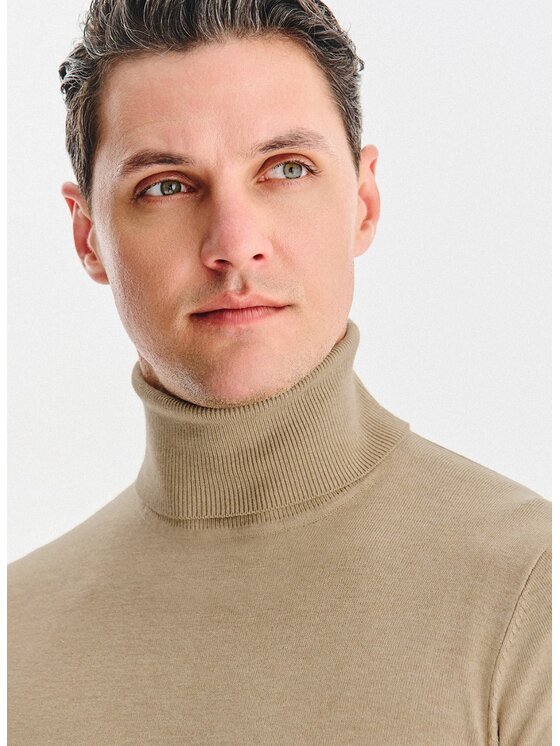 Pako Lorente Pako Lorente Sweter P25WN-2X-032 Beżowy Classic Fit