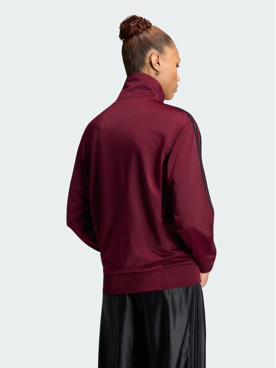 adidas adidas Bluza FIREBIRD Bordowy Loose Fit