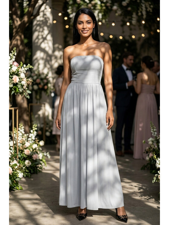 FIGL FIGL Večerní šaty M1344 Šedá Straight Fit