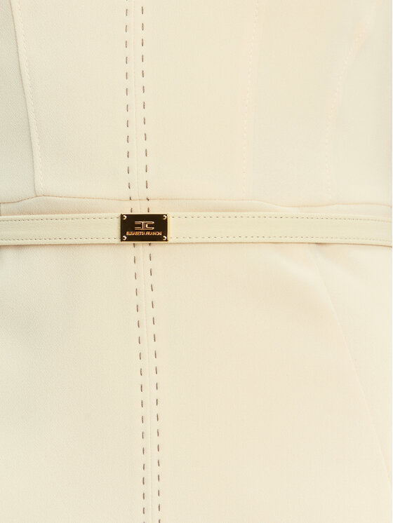Elisabetta Franchi Elisabetta Franchi Koktejlové šaty AB-706-51E2-DC7 Žltá Slim Fit