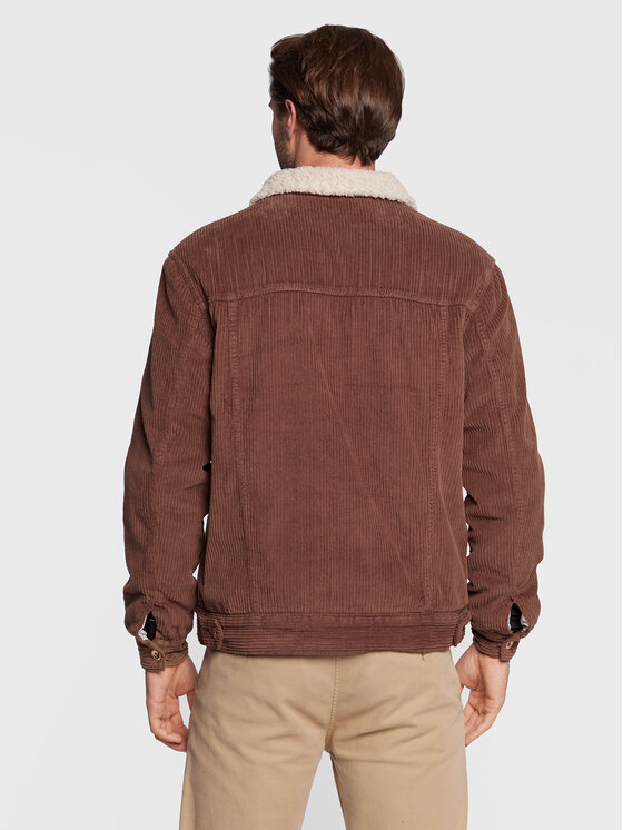 Redefined Rebel Redefined Rebel Ovčje usnje Ari Corduroy 215086 Rjava Regular Fit