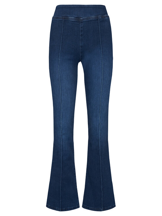 Guess Jeansy W5YA0F D5QR0 Niebieski Flare Fit